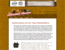 Tablet Screenshot of baseball-almanac.com